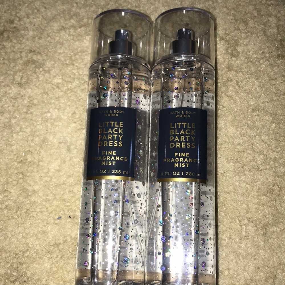 Set of 2 little black party dress fine fragrance mists
